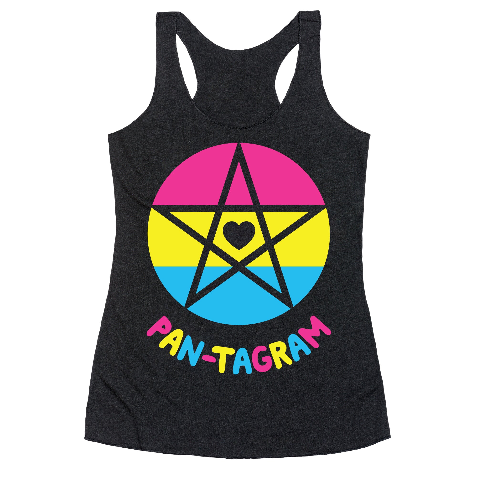 Pan-tagram (Pansexual Pentagram) Racerback Tank